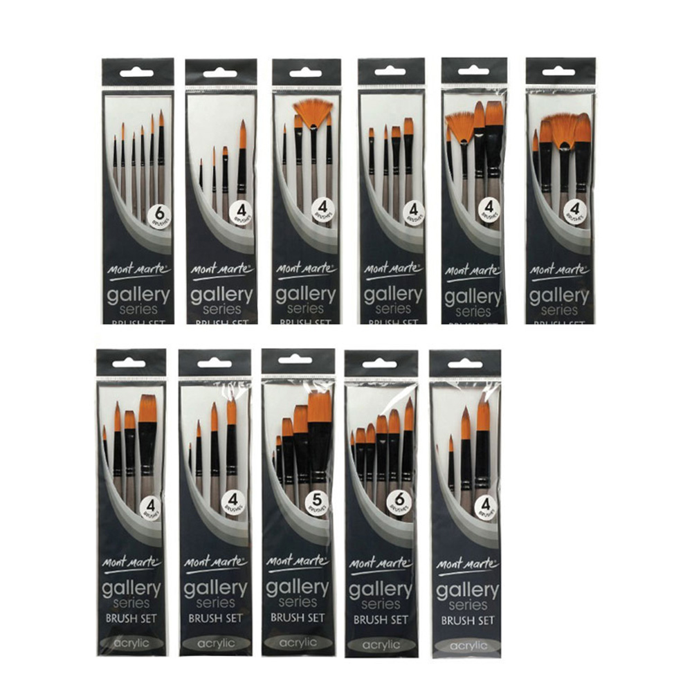 Mont Marte Assorted Paint Brushes 4pc #29 Mont Marte Assorted Paint Brushes 4pc